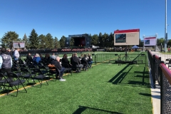 CWU commencement Video screens